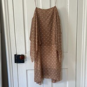 Theory Silk Handkerchief Dress L EUC